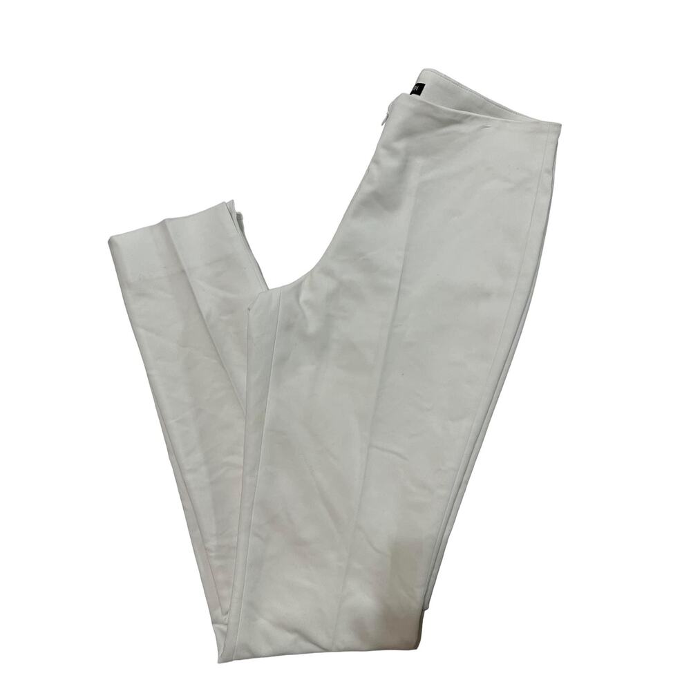 Peace of Cloth‎ Women's Panticular White Cropped Pants Front Zip Sz 4